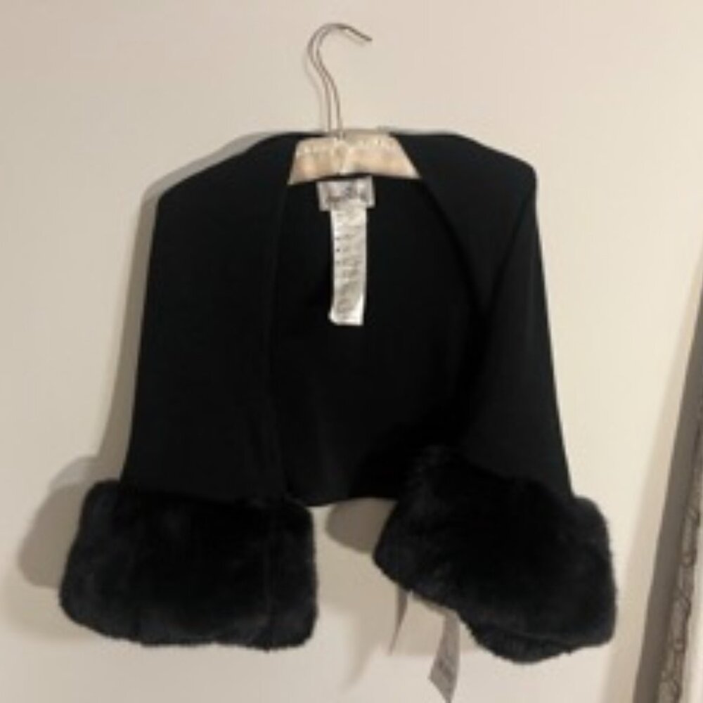 Joseph Ribkoff Fur Cuff Cover Up NWT - Picture 3 of 9